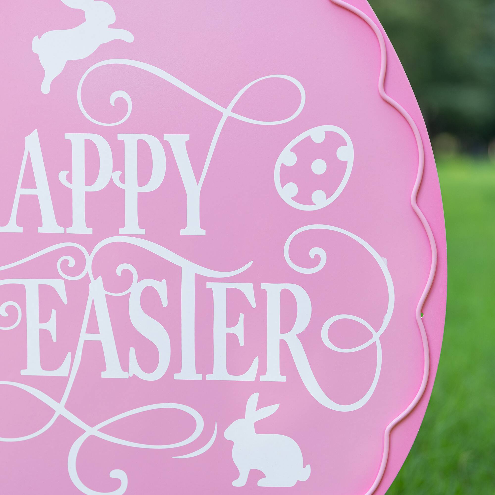 Glitzhome® 24" Easter Metal Egg Yard Stake